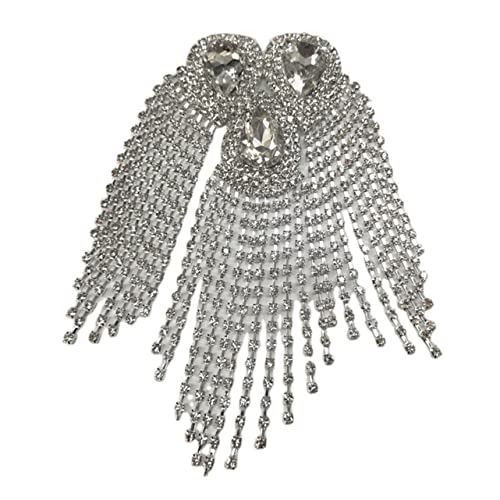 BATHVEVE Acryl Quasten Schulterabzeichen Damen Kostümaccessoire Schulterepauletten für Festivals Hochzeiten und Bühnenauftritte Boho Stil Weiße Farbe BATHVEVE Acryl Quasten Schulterabzeichen Damen Kostümaccessoire Schulterepauletten für Festivals Hochzeiten und Bühnenauftritte Boho Stil Weiße Farbe von BATHVEVE