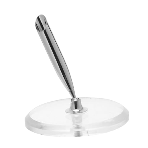 BATHVEVE Acryl Stifthalter Rund Drehbar Stift Halter für Hochzeit Unterschrift Kreative Geschenkidee für Zeremonie Empfang von BATHVEVE