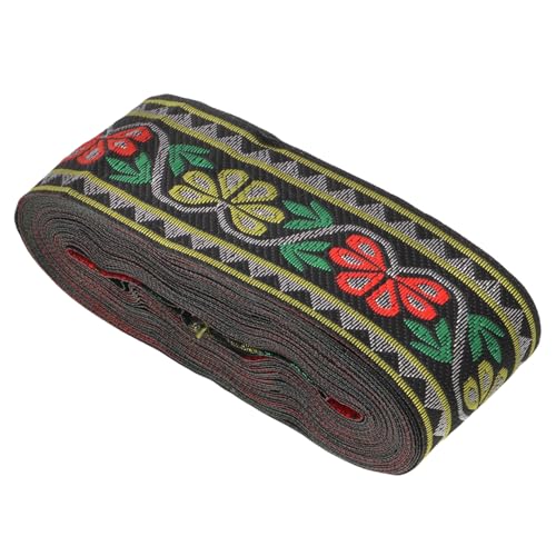 BATHVEVE Breites Ethno Jacquardband mit Feiner Gewebequalität Langlebiges DIY Band für Kleidungszubehör Dekoratives Band mit Farbechtem Elegantem Design für Basteln und Handgefertigte von BATHVEVE