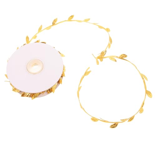 BATHVEVE Breites Handgefertigtes Blattdesign Geschenkbänder für Diy Bastelprojekte Lange Dekorationsbänder für Hochzeiten Valentinstag und Festlichkeiten Gold von BATHVEVE