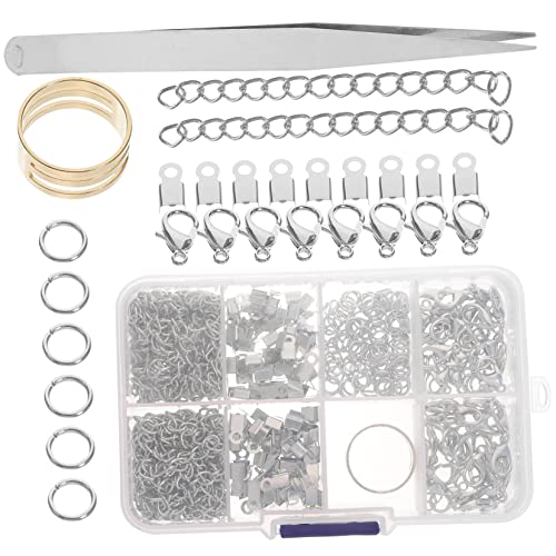 BATHVEVE DIY Schmuckverschluss Fächer Box mit Lobster Clasps Sprungringen und Crimp Enden für Armbänder und Mehr Sicher und Langlebig für Schmuckprojekte BATHVEVE DIY Schmuckverschluss Fächer Box mit Lobster Clasps Sprungringen und Crimp Enden für Armbänder und Mehr Sicher und Langlebig für Schmuckprojekte von BATHVEVE
