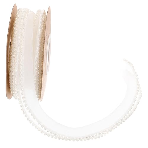 BATHVEVE Dekoratives Geschenkband mit Kleinen Perlen Widerstandsfähiger Bastelstoff Perlenweiß für Hochzeiten Partys und Bastelprojekte BATHVEVE Dekoratives Geschenkband mit Kleinen Perlen Widerstandsfähiger Bastelstoff Perlenweiß für Hochzeiten Partys und Bastelprojekte von BATHVEVE