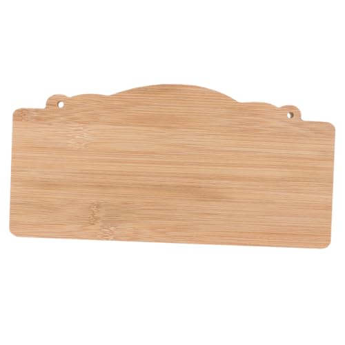BATHVEVE Hängendes Holzschild Leeres DIY Schild Bambus Unbeschichtet für Garten Tür und Raumschmuck für Kreative Bastelprojekte von BATHVEVE