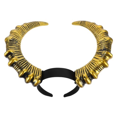 BATHVEVE Halloween Teufelshorn Haarreif Goldfarben Leichtes Cosplay Zubehöhr für Erwachsene und Vielseitiges Party und Karneval Kostümaccessoire für Halloween und Weihnachtsfeiern BATHVEVE Halloween Teufelshorn Haarreif Goldfarben Leichtes Cosplay Zubehöhr für Erwachsene und Vielseitiges Party und Karneval Kostümaccessoire für Halloween und Weihnachtsfeiern von BATHVEVE