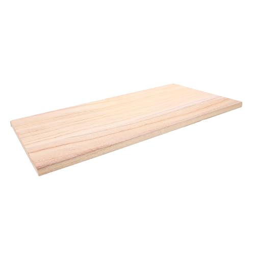 BATHVEVE Holzplatte Unbehandelt Rechteckige Holzplatte für Bastelprojekte Möbelgestaltung Diy Material für Schranktrennwände und Kreative Anwendungen von BATHVEVE