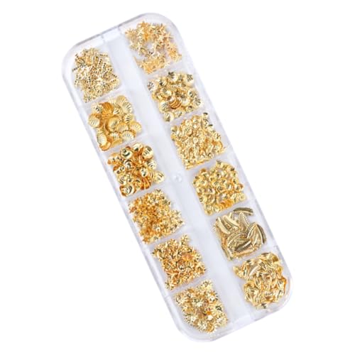 BATHVEVE Metallschmuck Nageldekor Metall Nagelpatches Maniküre Dekoration Maniküre Patches Nail Art Golden BATHVEVE Metallschmuck Nageldekor Metall Nagelpatches Maniküre Dekoration Maniküre Patches Nail Art Golden von BATHVEVE
