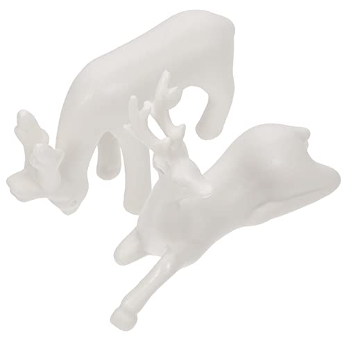 BATHVEVE Mini-Keramik-hirschstatuen 2 Stück Hirsch Bastelornament Für Teetablett Tee- Schreibtisch-Dekoration BATHVEVE Mini-Keramik-hirschstatuen 2 Stück Hirsch Bastelornament Für Teetablett Tee- Schreibtisch-Dekoration von BATHVEVE