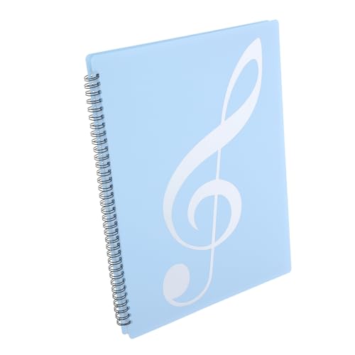 BATHVEVE Notenmappe Musikordner Spiralordner Einlegeblätter Silber Blau Notenblatt Organizer Tragbar für Musiker Schüler Büro BATHVEVE Notenmappe Musikordner Spiralordner Einlegeblätter Silber Blau Notenblatt Organizer Tragbar für Musiker Schüler Büro von BATHVEVE