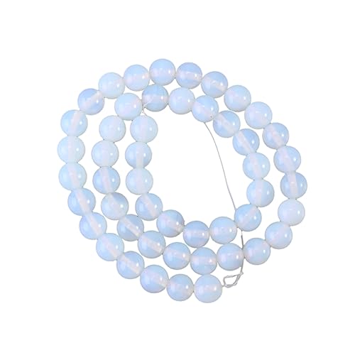BATHVEVE Opal -spärliche Perlen Schmuck Herstellung Kristallglasperlen Opalsteinperlen Opalperlen Weiß von BATHVEVE