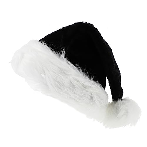 BATHVEVE Plüsch Weihnachtsmütze für Erwachsene Schwarze Lange Mütze für Halloween und Weihnachtsfeiern Hautfreundliches Material Stilvolles Accessoire für Festliche Anlässe BATHVEVE Plüsch Weihnachtsmütze für Erwachsene Schwarze Lange Mütze für Halloween und Weihnachtsfeiern Hautfreundliches Material Stilvolles Accessoire für Festliche Anlässe von BATHVEVE