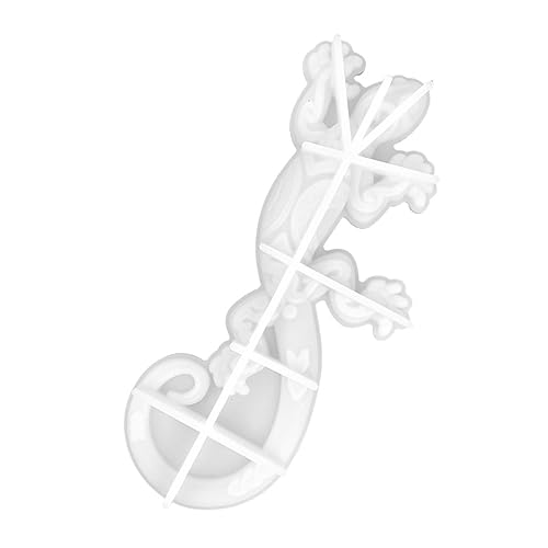 BATHVEVE Silikon Gecko Wanddekorationsform Flexible DIY Gießform für Wandbehang Geeignet für Harz Glitzer und Bastelprojekte für Kreative Handarbeiten und Gartenverschönerung von BATHVEVE