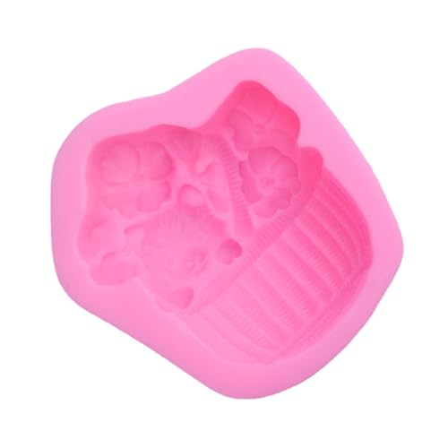 BATHVEVE Silikonform Seifenherstellung Schokoladenform handgefertigte Seifenform Süßigkeitenformen Fondant für Formen zum Backen kleine Seifenformen DIY -Kuchenform Backform Kieselgel Rosa von BATHVEVE