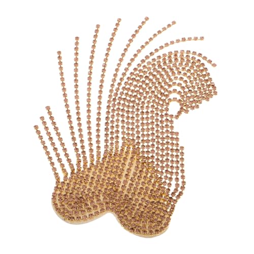 BATHVEVE Strass-patches Zum Aufbügeln, Herz-applikation, Reparaturflicken Mit Quastenkette, Funkelnde Kleidungs-reparatur-applikationen, Abzeichen Für Hüte, Kleidung, Kleider, Basteln, von BATHVEVE