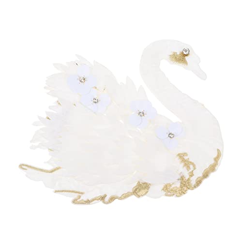 BATHVEVE Swan Shape Stickerei Aufnäher für Kleidung Hochwertige Applikation DIY Dekoration Langlebig Einfach zu Nähen für Mehr von BATHVEVE