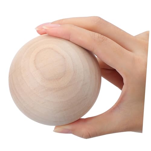BATHVEVE Unlackierte Große Holzkugel Massivem Hartholz für DIY Dekoration Heimdekoration und Kreative Lernwerkzeuge BATHVEVE Unlackierte Große Holzkugel Massivem Hartholz für DIY Dekoration Heimdekoration und Kreative Lernwerkzeuge von BATHVEVE