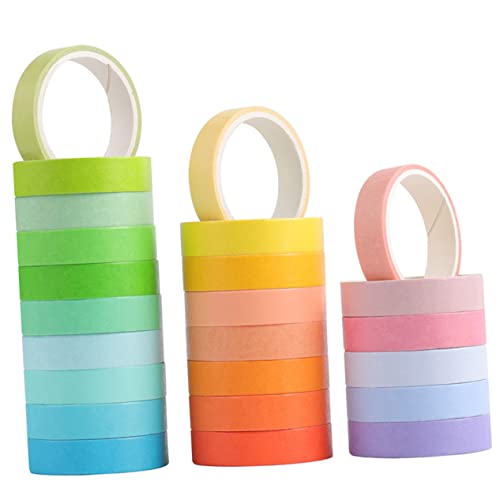 BATHVEVE Washi Tape 24 Rollen Bunte Selbstgemacht Papierbänder für Scrapbooking Journaling Basteln Dekoratives Klebeband für Kinder und Kreative Projekte BATHVEVE Washi Tape 24 Rollen Bunte Selbstgemacht Papierbänder für Scrapbooking Journaling Basteln Dekoratives Klebeband für Kinder und Kreative Projekte von BATHVEVE