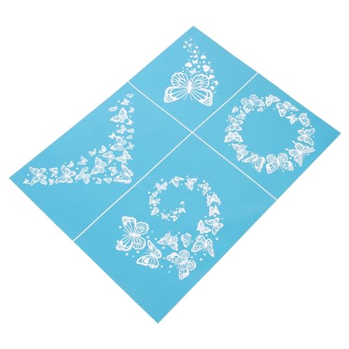 BATHVEVE Wiederverwendbare Siebdruck Schablone Waschbarem Material Diy Transfer Vorlage für Taschen und Stoffe für Kreative Bastelprojekte und Festliche Dekorationen von BATHVEVE