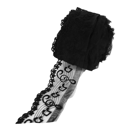 BATHVEVE Yards Schwarze Spitzenborte Musiknoten Motiv Weiche Stickerei DIY Kleidungszubehör Hochzeit Dekoration Kleidbesatz BATHVEVE Yards Schwarze Spitzenborte Musiknoten Motiv Weiche Stickerei DIY Kleidungszubehör Hochzeit Dekoration Kleidbesatz von BATHVEVE