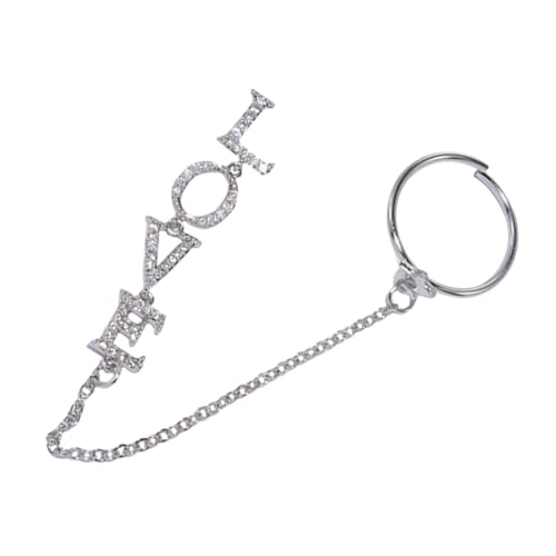 BATHVEVE Zirkonia Nagelketten Schmuck mit Love motiv Silberfarbene Echt Vergoldete Maniküre Dekoration Modische Nail Art Charms für Stilvolle Fingernägel und Trendige Nail Chain Decor BATHVEVE Zirkonia Nagelketten Schmuck mit Love motiv Silberfarbene Echt Vergoldete Maniküre Dekoration Modische Nail Art Charms für Stilvolle Fingernägel und Trendige Nail Chain Decor von BATHVEVE