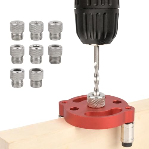 BATINO Holzbearbeitungs Bohrlocher Locator, Bohrhilfe Senkrecht Bohren, Selbstzentrierende Bohrhilfe, Bohrlocher Mittenfinder mit 3/4/5/6/7/8/9/10 mm Bohrbuchsen, Bohrlochsuchgerät BATINO Holzbearbeitungs Bohrlocher Locator, Bohrhilfe Senkrecht Bohren, Selbstzentrierende Bohrhilfe, Bohrlocher Mittenfinder mit 3/4/5/6/7/8/9/10 mm Bohrbuchsen, Bohrlochsuchgerät von BATINO
