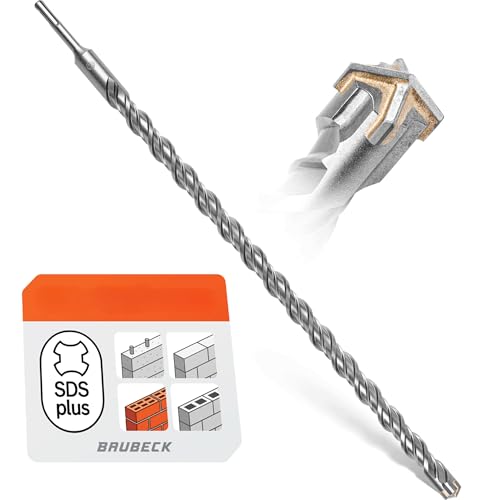 BAUBECK SDS Plus Bohrer 20mm x 600mm lang für Beton & Stein - Premium 40CR Stahl, langlebig - 4 Schneiden Steinbohrer 20 mm für beste Ergebnisse - SDS+ Bohrer 20er Betonbohrer SDS Bohrer 20mm BAUBECK SDS Plus Bohrer 20mm x 600mm lang für Beton & Stein - Premium 40CR Stahl, langlebig - 4 Schneiden Steinbohrer 20 mm für beste Ergebnisse - SDS+ Bohrer 20er Betonbohrer SDS Bohrer 20mm von BAUBECK