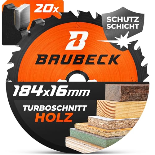 BAUBECK Sägeblatt 184x16 für Holz Zuschnitt - Schneller Schnitt Kreissägeblatt 184x16 für Holz, Sägeblatt 184x16 und Sägeblatt 184x16 184x16x1.4 BAUBECK Sägeblatt 184x16 für Holz Zuschnitt - Schneller Schnitt Kreissägeblatt 184x16 für Holz, Sägeblatt 184x16 und Sägeblatt 184x16 184x16x1.4 von BAUBECK