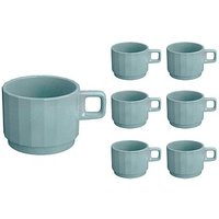 BAUSCHER Kaffeetassen EDGE grün 0,20 l, 6 St. von BAUSCHER