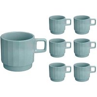 BAUSCHER Kaffeetassen EDGE grün 0,25 l, 6 St. von BAUSCHER