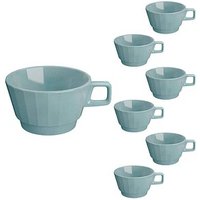 BAUSCHER Kaffeetassen EDGE grün 0,26 l, 6 St. von BAUSCHER