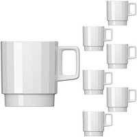 BAUSCHER Kaffeetassen EDGE weiß 0,30 l, 6 St. von BAUSCHER