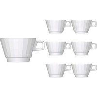 BAUSCHER Kaffeetassen EDGE weiß 0,35 l, 6 St. von BAUSCHER