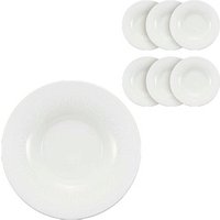 BAUSCHER Teller SMART STRIPES Fahne weiß Ø 28,0 cm, 6 St. von BAUSCHER