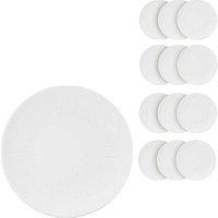 BAUSCHER Teller SMART STRIPES coup weiß Ø 17,0 cm, 12 St. von BAUSCHER