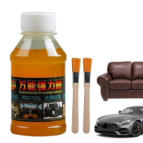 BAWUTZ 100 ml Dachhimmel-Reparaturkleber, Transparent, Autodachhimmel-Schnellreparaturkleber, Multifunktionaler Auto-Dachhimmelstoffkleber, Polsterstoff, Starkes Stoffkleber (1PC, 100ML) von BAWUTZ