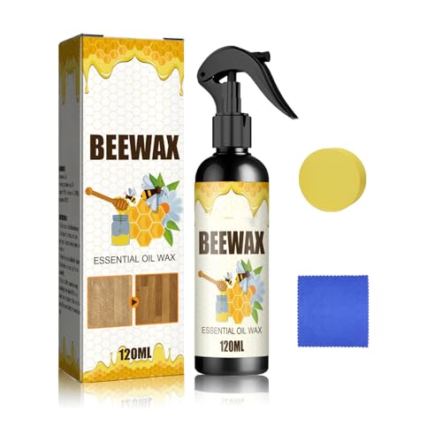 BAWUTZ Bienenwachsspray Reiniger,Natürliches Mikromolekularisiertes Bienenwachsspray,Bienenwachs-Möbelpolitur-Spray,Mehrzweck-Natürliches Bienenwachsholz Politur Und Reiniger Für Möbelpflege (1PC) von BAWUTZ