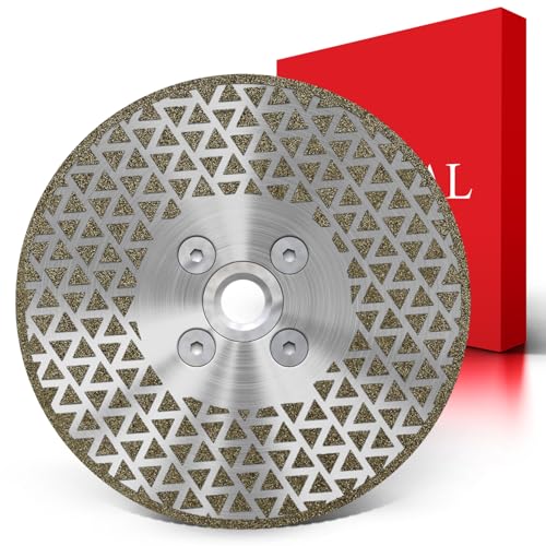 BAYERTAL® Diamantscheibe 125mm x M14 Premium 2in1 - Hochleistungs Trennscheibe & Schleifscheibe für harten Fliesen Keramik Feinsteinzeug Granit Marmor Beton - Winkelschleifer Diamanttrennscheibe 125 von BAYERTAL