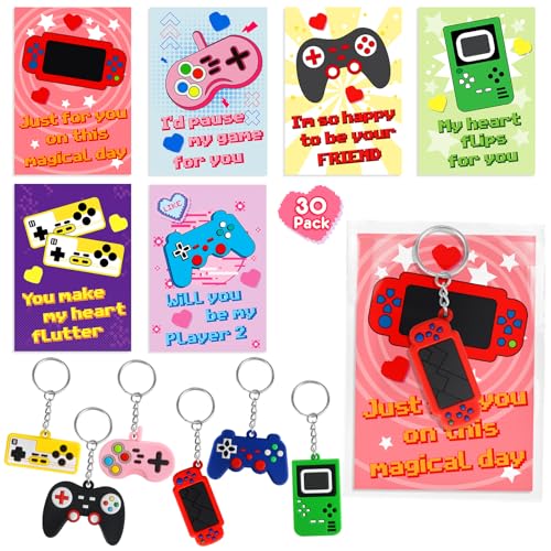 BAYSING Valentinstagsgeschenke für Kinder, Valentinstags-Schlüsselanhänger mit Karten, Klassenzimmer-Austauschpreise und Partygeschenke, Valentinstagskarten für Kinder, ideales Valentinstagsgeschenk BAYSING Valentinstagsgeschenke für Kinder, Valentinstags-Schlüsselanhänger mit Karten, Klassenzimmer-Austauschpreise und Partygeschenke, Valentinstagskarten für Kinder, ideales Valentinstagsgeschenk von BAYSING