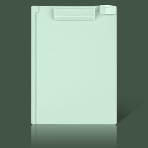 BAYTORY 1 x Kunststoff-Klemmbretter, Acryl-Klemmbrett mit Clip, A4 Briefgröße, Memo-Klemmbretter für Krankenschwestern, Studenten, Büro (1 Stück) von BAYTORY