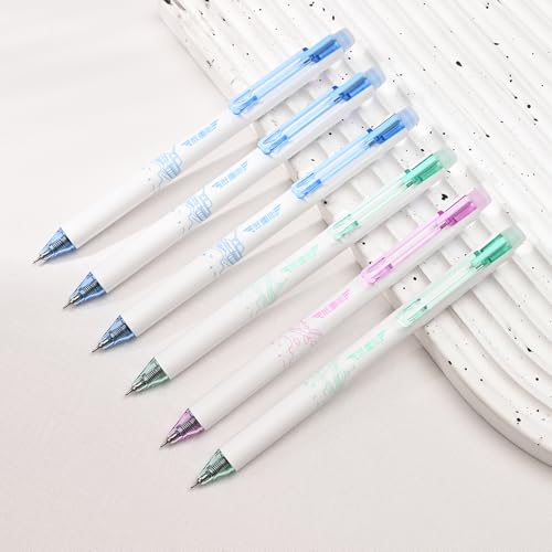 BAYTORY Löschbare Stifte mit feiner Spitze, 0,5 mm, Gelschreiber mit Radiergummi für Schule, Büro, glattes Schreiben, Kreuzworträtsel, Blau, 6 Stück BAYTORY Löschbare Stifte mit feiner Spitze, 0,5 mm, Gelschreiber mit Radiergummi für Schule, Büro, glattes Schreiben, Kreuzworträtsel, Blau, 6 Stück von BAYTORY