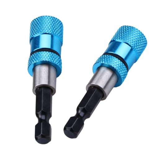BAZEITFLOW 1 Satz Elektrischer Schraubendreherkopfschaft Magnethalter Power Schraubendreher Steckschlüssel Bit Adapter Power Schraubendreher Steckschlüssel Adapter 2 Stück von BAZEITFLOW