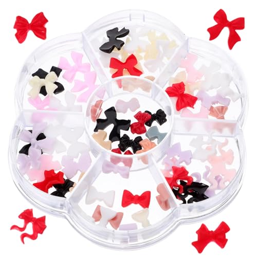BAZEITFLOW 1 Schachtel Bowknot Nail Charms Selbstklebend Schleifen Nageldekorationen Niedlich Für Acrylnägel DIY Holiday Nail Art Zubehör BAZEITFLOW 1 Schachtel Bowknot Nail Charms Selbstklebend Schleifen Nageldekorationen Niedlich Für Acrylnägel DIY Holiday Nail Art Zubehör von BAZEITFLOW