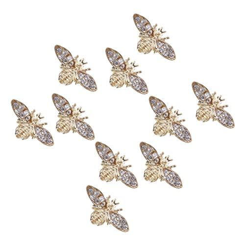 BAZEITFLOW 10 Stück Teiliges Bienen Nail Art aus Langlebiger Legierung Kreative Maniküre Deko für Nagelgestaltung Vielseitige Schmuckanhänger für Nägel Taschen Kleidung und Accessoires BAZEITFLOW 10 Stück Teiliges Bienen Nail Art aus Langlebiger Legierung Kreative Maniküre Deko für Nagelgestaltung Vielseitige Schmuckanhänger für Nägel Taschen Kleidung und Accessoires von BAZEITFLOW