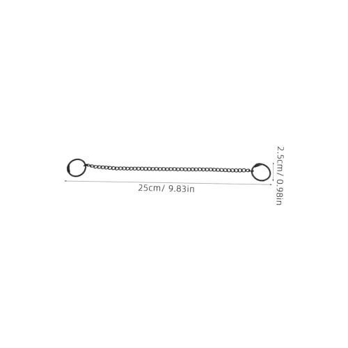 BAZEITFLOW 10 Stück Teiliges Edelstahl Hängende Metallketten mit Karabiner für Baumetiketten Parkschilder Vielseitig Einsetzbar für Innen Außenbereich von BAZEITFLOW