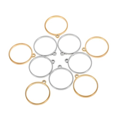 BAZEITFLOW 10 Stück Teiliges Edelstahl Runde Offene Rückseite Anhängerrahmen Hohl für DIY Schmuckherstellung Epoxidharz Giessen Metallfassung Zubehör BAZEITFLOW 10 Stück Teiliges Edelstahl Runde Offene Rückseite Anhängerrahmen Hohl für DIY Schmuckherstellung Epoxidharz Giessen Metallfassung Zubehör von BAZEITFLOW