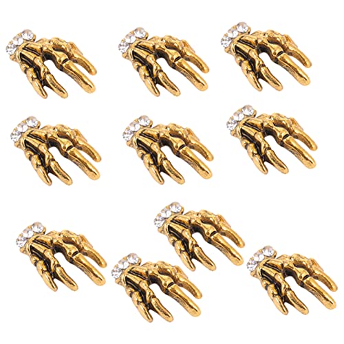 BAZEITFLOW 10 Stück Teiliges Nagelkunst Dekorationsset mit Legiertem Skelett Hand Design Diy Maniküre Zubehör für Professionelle und Private Nagelgestaltung BAZEITFLOW 10 Stück Teiliges Nagelkunst Dekorationsset mit Legiertem Skelett Hand Design Diy Maniküre Zubehör für Professionelle und Private Nagelgestaltung von BAZEITFLOW