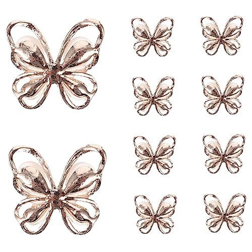 BAZEITFLOW 10 Stück Teiliges Schmetterling Nagel Schmuck Roségold mit Cat Eye Manicure DIY Charms für Nail Art Einfach Anzubringen Geeignet für Natürliche und Künstliche Nägel Vielseitige BAZEITFLOW 10 Stück Teiliges Schmetterling Nagel Schmuck Roségold mit Cat Eye Manicure DIY Charms für Nail Art Einfach Anzubringen Geeignet für Natürliche und Künstliche Nägel Vielseitige von BAZEITFLOW