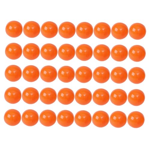 BAZEITFLOW 100 Stück Öffbare Kugeln aus Langlebigem PVC Wiederverwendbar Leichte Befüllbare Spielbälle für Party Spiele Gewinnspiele Events und Freizeitaktivitäten Orange von BAZEITFLOW