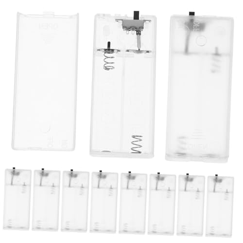 BAZEITFLOW 10Stücke Batteriehalter Kunststoff für Transparente Batteriebox für Aa Batterien Ersatz Batteriegehäuse Einsetzbar BAZEITFLOW 10Stücke Batteriehalter Kunststoff für Transparente Batteriebox für Aa Batterien Ersatz Batteriegehäuse Einsetzbar von BAZEITFLOW