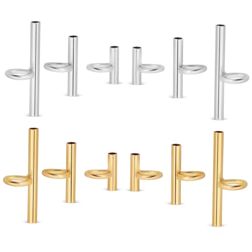 BAZEITFLOW 12 Stück Teiliges Brooch Converter aus Kupfer Gold und Silberfarbene Schmuckanhänger Adapter Leichter Kompakter Pin zu Pendant für Broschen und Ketten BAZEITFLOW 12 Stück Teiliges Brooch Converter aus Kupfer Gold und Silberfarbene Schmuckanhänger Adapter Leichter Kompakter Pin zu Pendant für Broschen und Ketten von BAZEITFLOW