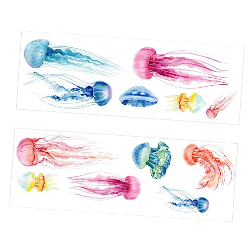 BAZEITFLOW 12 Stück Teiliges Cartoon Quallen Wandsticker Selbstklebend Wasserfest Bunte Wandaufkleber für Badezimmer Schwimmbad Moderne Dekoartikel Fürs Bad Lebendige Raumgestaltung BAZEITFLOW 12 Stück Teiliges Cartoon Quallen Wandsticker Selbstklebend Wasserfest Bunte Wandaufkleber für Badezimmer Schwimmbad Moderne Dekoartikel Fürs Bad Lebendige Raumgestaltung von BAZEITFLOW